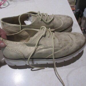 White Mountain Gold praise wingtip Oxford loafer shoes lace up nwob 8